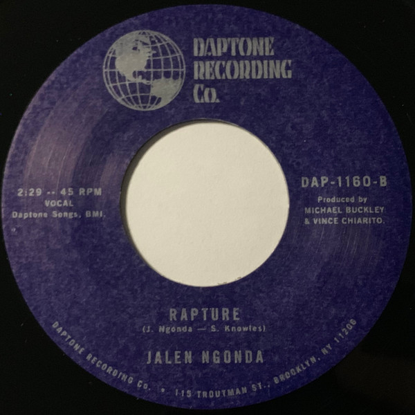 Jalen N'Gonda - Illusions / Rapture | Daptone Records (DAP-1160) - 2