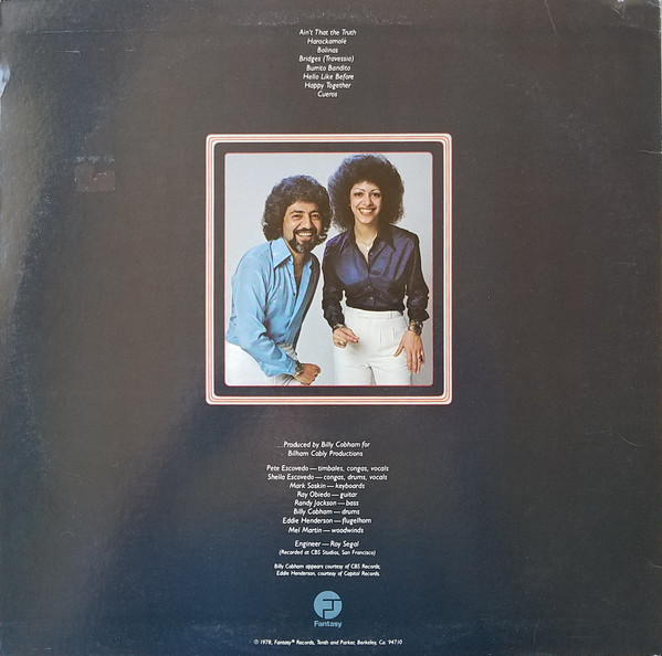 Pete & Sheila Escovedo - Happy Together | Fantasy (F-9545) - 2 Pete & Sheila Escovedo - Happy Together | Fantasy (F-9545) - 2