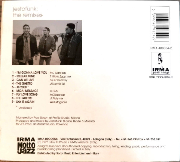 Jestofunk - The Remixes | Irma (IRMA 489354-2) - 2