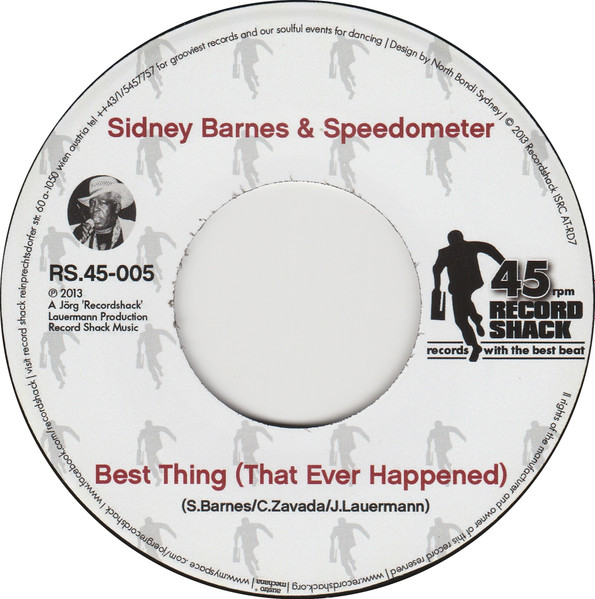 Sidney Barnes & Speedometer - Best Thing (That Ever Happened) / If I Could Only Be Sure | Record Shack (RS45-005) - 3 Sidney Barnes & Speedometer - Best Thing (That Ever Happened) / If I Could Only Be Sure | Record Shack (RS45-005) - 3