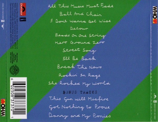 The Who - Who | Polydor (B0031251-02) - 2