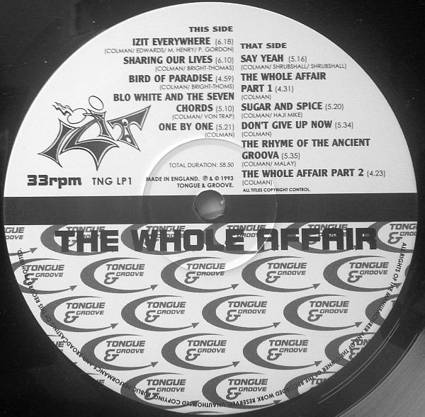 Izit - The Whole Affair | Tongue And Groove Records (TNGLP1) - 3