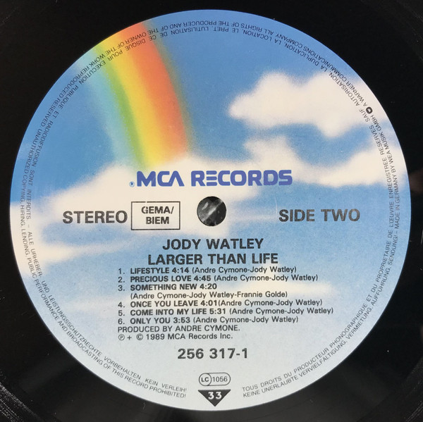 Jody Watley - Larger Than Life | MCA Records (256 317-1) - 3 Jody Watley - Larger Than Life | MCA Records (256 317-1) - 3