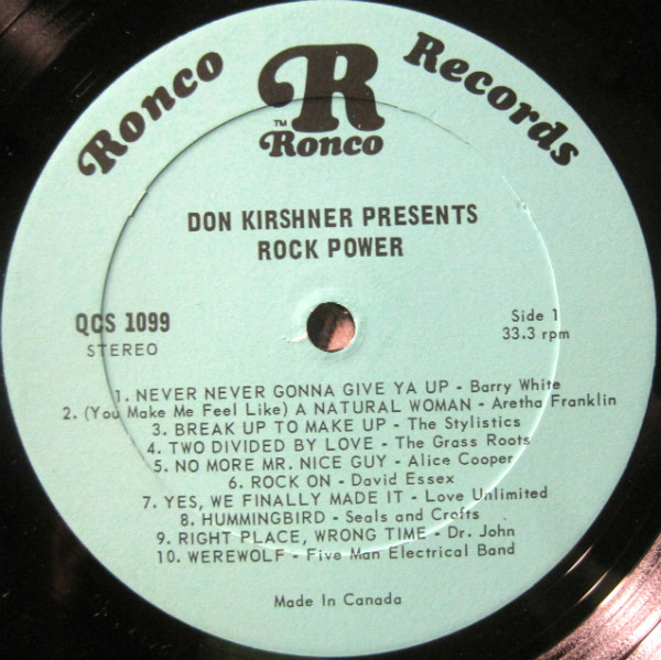 Various - Rock Power | Columbia Special Products (CSPS 838) - 3 Various - Rock Power | Columbia Special Products (CSPS 838) - 3