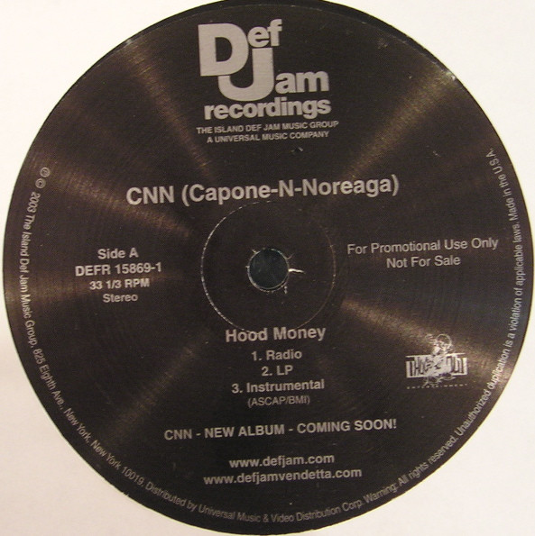 Capone -N- Noreaga - Hood Money | Def Jam Recordings (DEFR 15869 1) - main Capone -N- Noreaga - Hood Money | Def Jam Recordings (DEFR 15869 1) - main