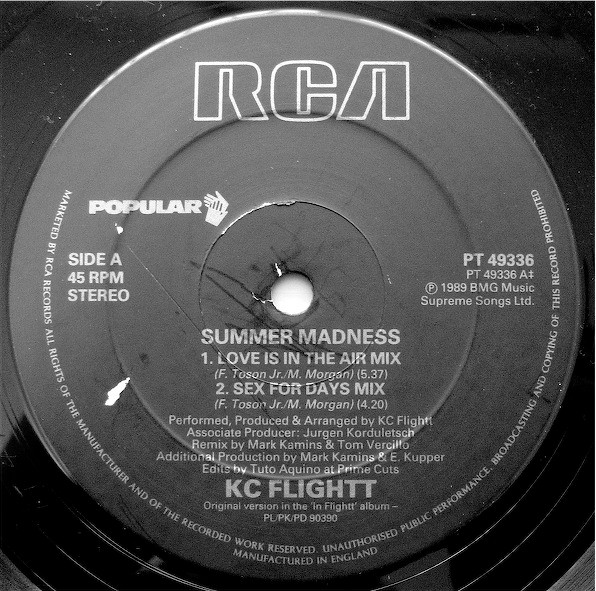 KC Flightt - Summer Madness | RCA (PT 49336) - 2 KC Flightt - Summer Madness | RCA (PT 49336) - 2