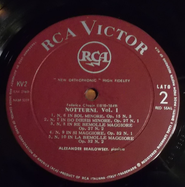 Frédéric Chopin , Alexander Brailowsky - Chopin Notturni, Volume 1 | RCA Victor Red Seal (KV-2) - 4 Frédéric Chopin , Alexander Brailowsky - Chopin Notturni, Volume 1 | RCA Victor Red Seal (KV-2) - 4