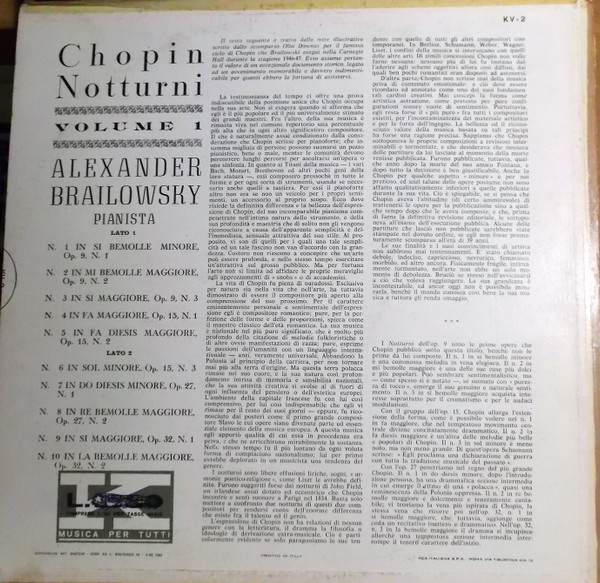 Frédéric Chopin , Alexander Brailowsky - Chopin Notturni, Volume 1 | RCA Victor Red Seal (KV-2) - 2 Frédéric Chopin , Alexander Brailowsky - Chopin Notturni, Volume 1 | RCA Victor Red Seal (KV-2) - 2