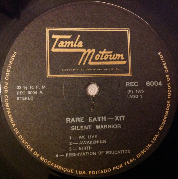 XIT - Silent Warrior | Tamla Motown (REC 6004) - 3