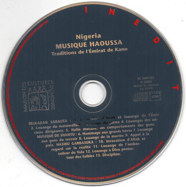 Various - Nigeria - Musique Haoussa - Traditions De L'Émirat De Kano | Inedit (W 260124) - 3 Various - Nigeria - Musique Haoussa - Traditions De L'Émirat De Kano | Inedit (W 260124) - 3
