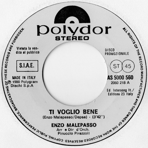 Status Quo / Enzo Malepasso - Whatever You Want / Ti Voglio Bene | Vertigo (AS 5000 560) - 2