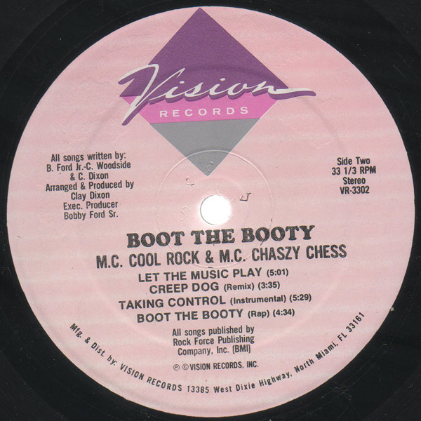 MC Cool Rock & MC Chaszy Chess - Boot The Booty | Vision Records (VR-3302) - 4 MC Cool Rock & MC Chaszy Chess - Boot The Booty | Vision Records (VR-3302) - 4