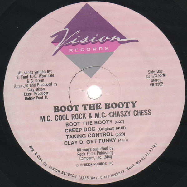 MC Cool Rock & MC Chaszy Chess - Boot The Booty | Vision Records (VR-3302) - 3 MC Cool Rock & MC Chaszy Chess - Boot The Booty | Vision Records (VR-3302) - 3