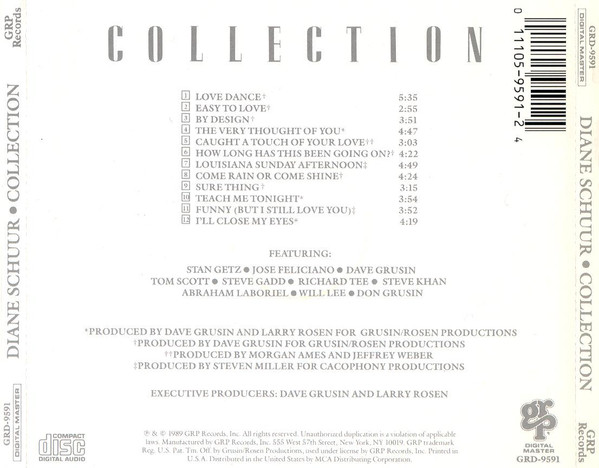 Diane Schuur - Collection | GRP (GRD-9591) - 3