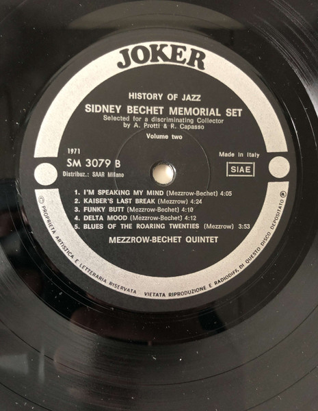 Sidney Bechet - Memorial Set Vol. Two | Joker (SM 3079) - 4 Sidney Bechet - Memorial Set Vol. Two | Joker (SM 3079) - 4