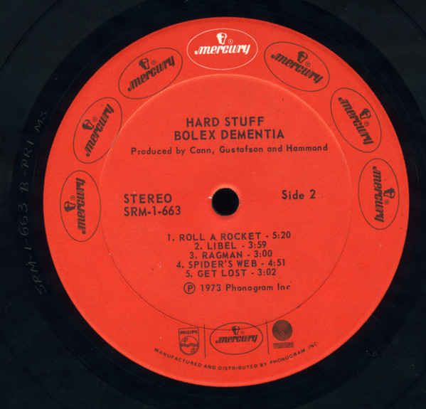 Hard Stuff - Bolex Dementia | Mercury (SRM 1 663) - 4