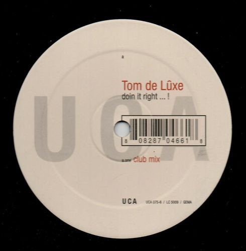Tom De Luxe - Doin It Right ... ! | UCA Records (UCA 075-6) - main Tom De Luxe - Doin It Right ... ! | UCA Records (UCA 075-6) - main