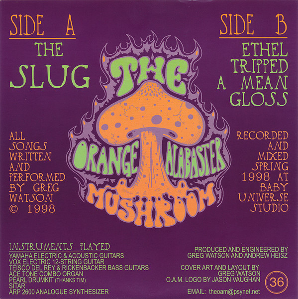 Orange Alabaster Mushroom - The Slug | Earworm (worm 36) - 2