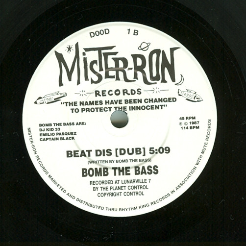 Bomb The Bass - Beat Dis | Mister-Ron Records (DOOD 1) - 4 Bomb The Bass - Beat Dis | Mister-Ron Records (DOOD 1) - 4