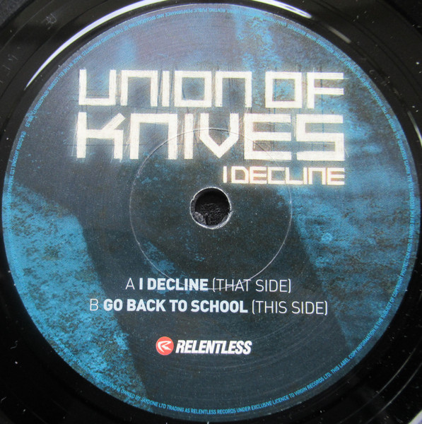 Union Of Knives - I Decline | Relentless Records (REL 25) - 4 Union Of Knives - I Decline | Relentless Records (REL 25) - 4