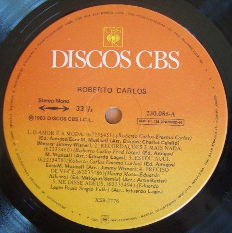 Roberto Carlos - Roberto Carlos | CBS (230085) - 4