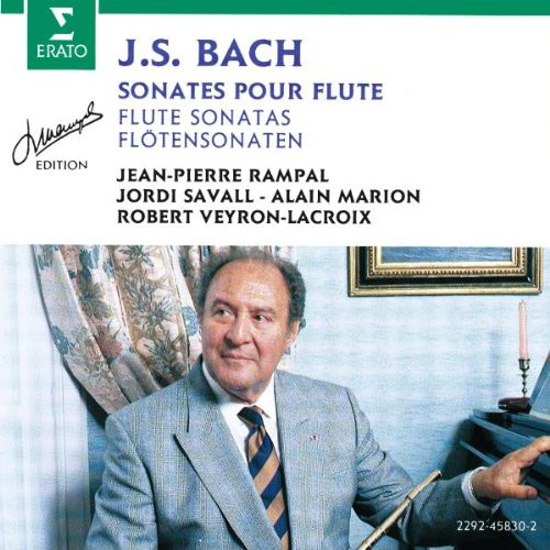 Johann Sebastian Bach , Jean-Pierre Rampal , Robert Veyron-Lacroix , Alain Marion , Jordi Savall - Flute Sonatas | Erato (2292-45830-2)