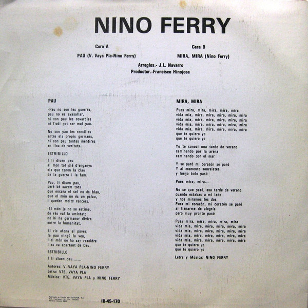 Nino Ferry - Pau | H.B. (IB-45-170) - 2