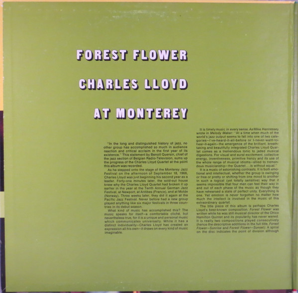 Charles Lloyd - Forest Flower | Atlantic (SD 1473) - 2 Charles Lloyd - Forest Flower | Atlantic (SD 1473) - 2