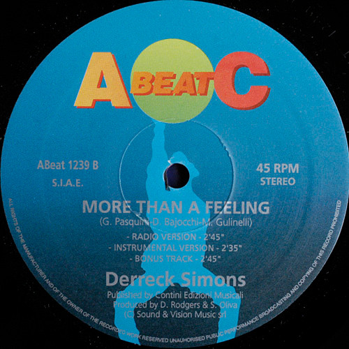 Derreck Simons - More Than A Feeling | A.Beat-C. (ABeat 1239) - 2