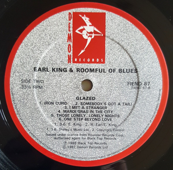 Earl King & Roomful Of Blues - Glazed | Demon Records (FIEND 87) - 4