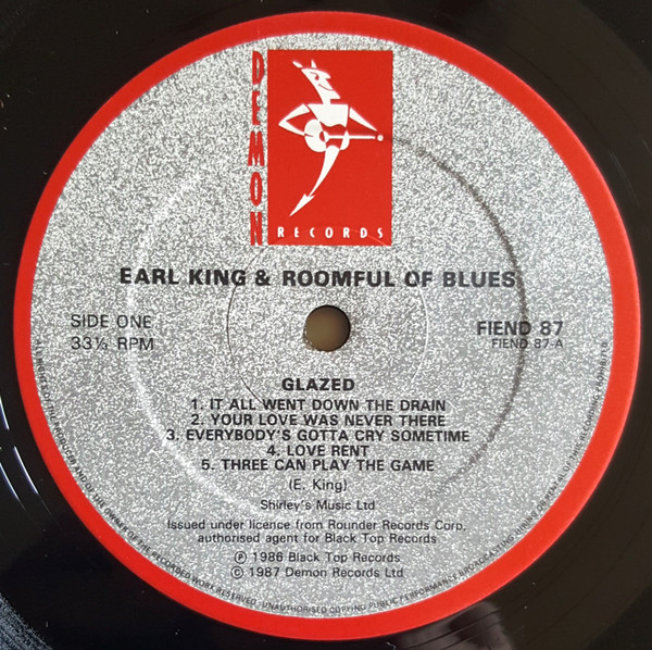 Earl King & Roomful Of Blues - Glazed | Demon Records (FIEND 87) - 3