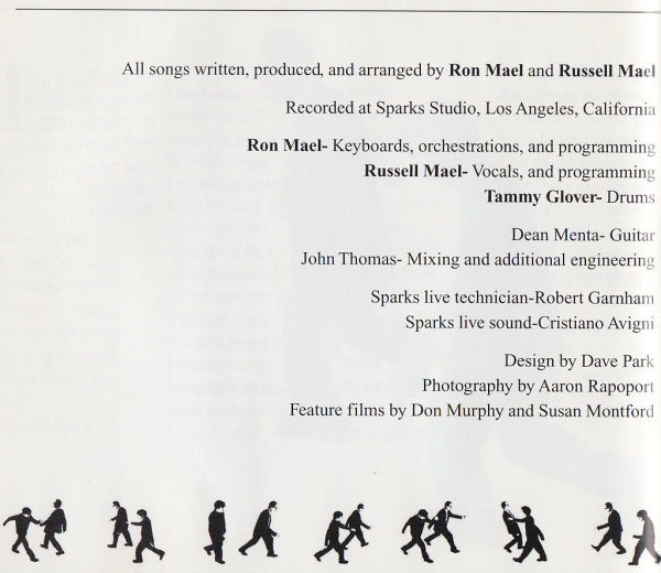 Sparks - Lil' Beethoven CD | Palm Pictures (PALMCD 2126-2) - 4