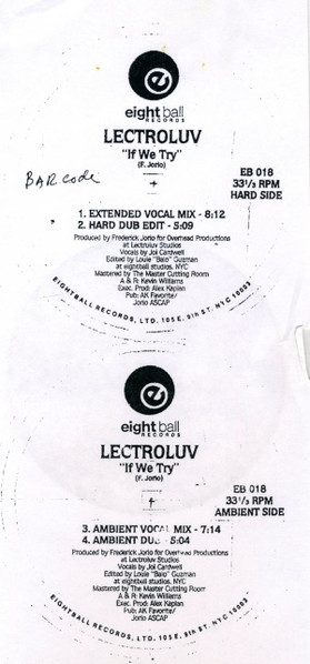 Lectroluv - If We Try | Eightball Records (EB 018) - 4 Lectroluv - If We Try | Eightball Records (EB 018) - 4