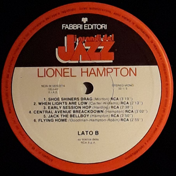 Lionel Hampton - Lionel Hampton | Fabbri Editori (GdJ 42) - 4 Lionel Hampton - Lionel Hampton | Fabbri Editori (GdJ 42) - 4