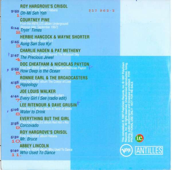 Various - Summer Sampler 1997 | Antilles (537 962-2) - 2