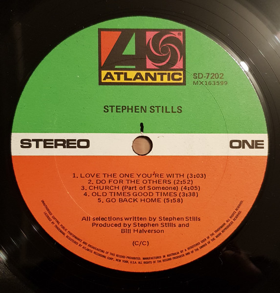 Stephen Stills - Stephen Stills | Atlantic (SD 7202) - 3 Stephen Stills - Stephen Stills | Atlantic (SD 7202) - 3