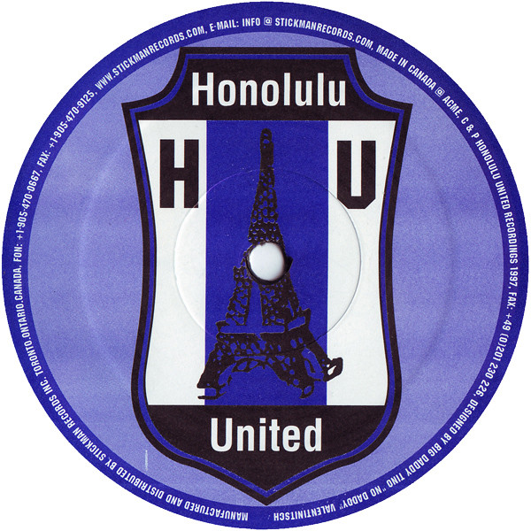 Ramin Ramazotti & The Stickmen - Toronto Dream Boy Blues | Honolulu United (HUR 006) - 2 Ramin Ramazotti & The Stickmen - Toronto Dream Boy Blues | Honolulu United (HUR 006) - 2