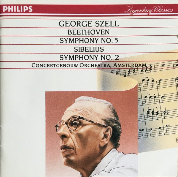 Ludwig van Beethoven , Jean Sibelius , Concertgebouworkest , George Szell - Symphony No. 5 / Symphony No. 2 | Philips (420 771-2) - main