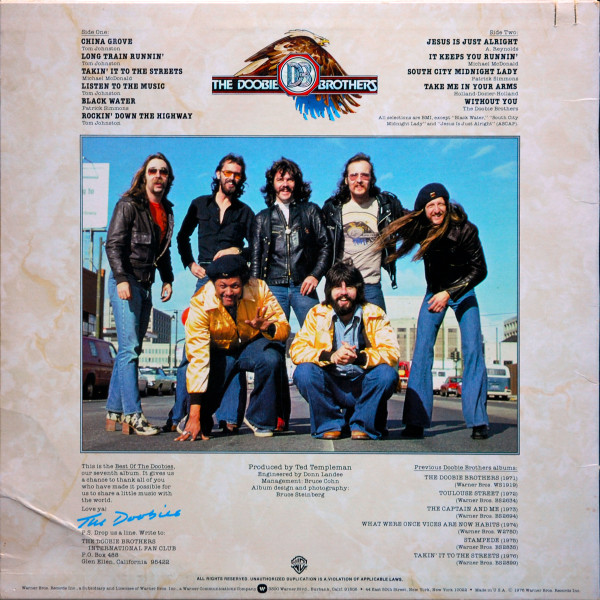 The Doobie Brothers - Best Of The Doobies | Warner Bros. Records (BS 2978) - 2