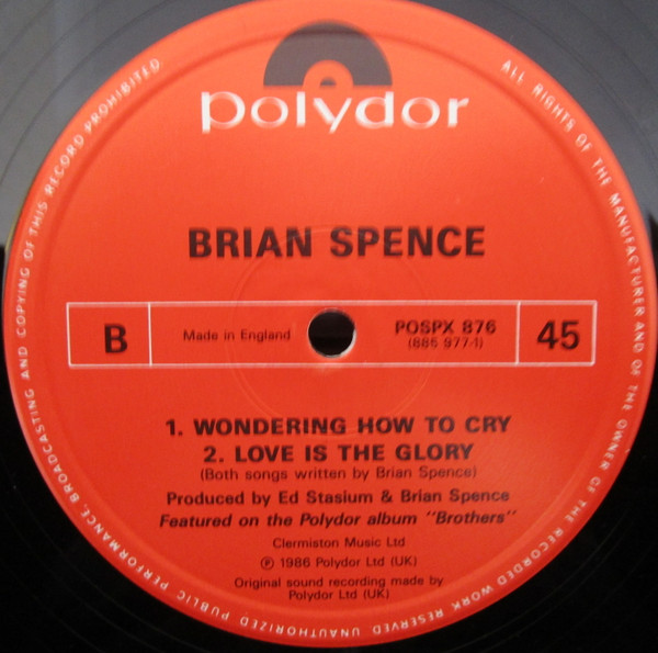 Brian Spence - City Of Shadows | Polydor (POSPX 876) - 4