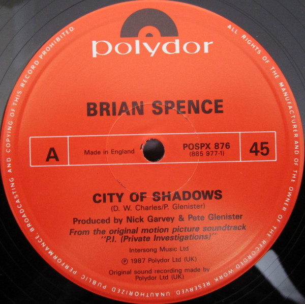 Brian Spence - City Of Shadows | Polydor (POSPX 876) - 3