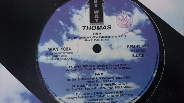 Thomas - My Sharona | One Way Records (WAY 1024) - main