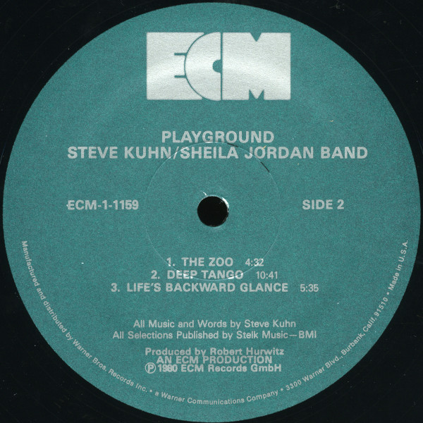 Steve Kuhn / Sheila Jordan Band - Playground | ECM Records (ECM-1-1159) - 3 Steve Kuhn / Sheila Jordan Band - Playground | ECM Records (ECM-1-1159) - 3