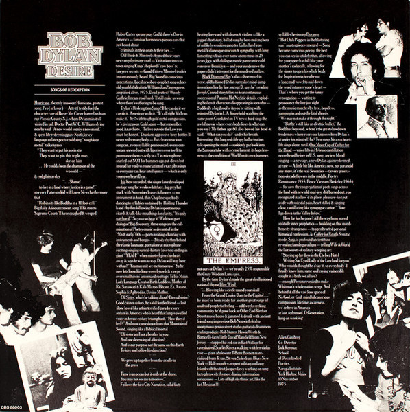 Bob Dylan - Desire | CBS (CBS 86003) - 4