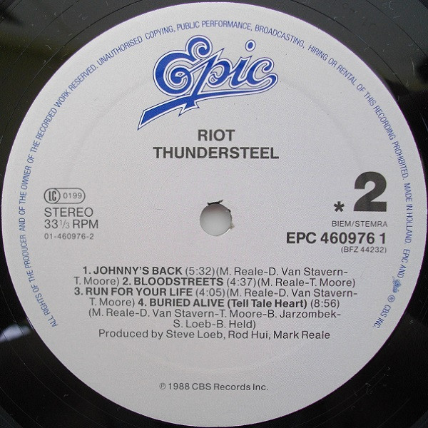 Riot - Thundersteel | Epic (EPC 460976 1) - 4