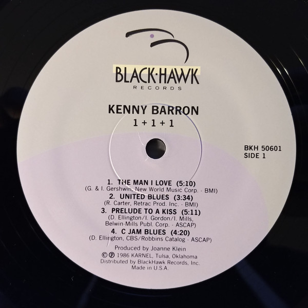 Kenny Barron , Ron Carter , Michael Moore - 1+1+1 | Blackhawk Records (BKH 50601) - 3
