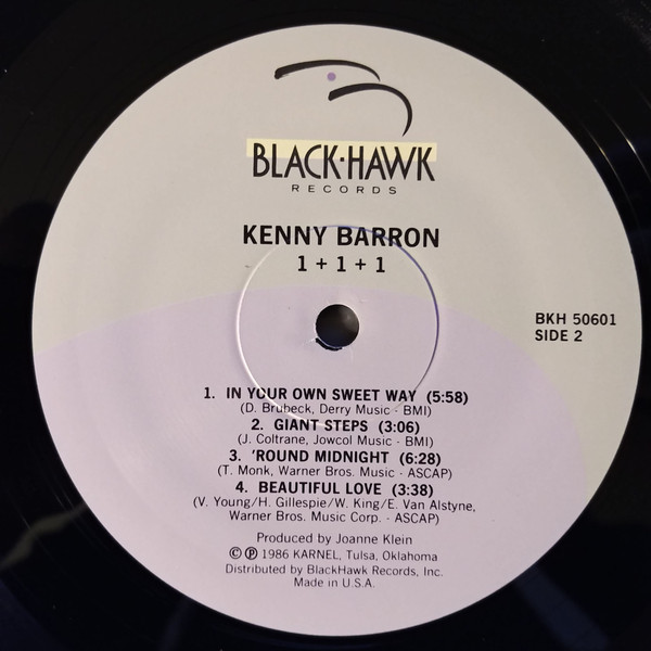 Kenny Barron , Ron Carter , Michael Moore - 1+1+1 | Blackhawk Records (BKH 50601) - 4