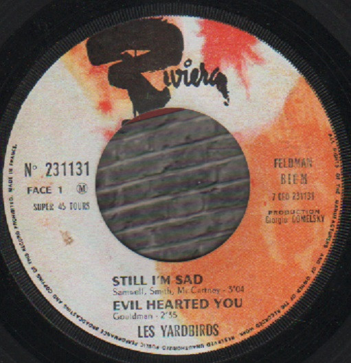 The Yardbirds - Still I'm Sad | Riviera (231 131) - 3