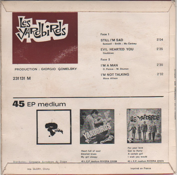 The Yardbirds - Still I'm Sad | Riviera (231 131) - 2