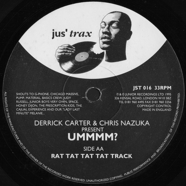 Derrick Carter & Chris Nazuka - Ummmm? | Jus' Trax (JST 016) - main